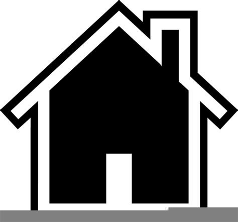 Black And White House Outline Clipart | Free Images at Clker.com - vector clip art online ...