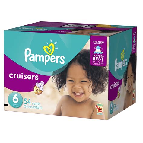 Pampers Cruisers Diapers Size 6 54 count - Walmart.com