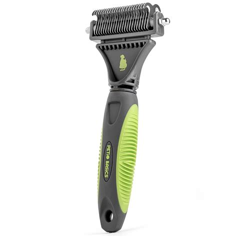 Petio Basics - Pet Grooming Dematting Deshedding Comb with 2-Sided Rake ...