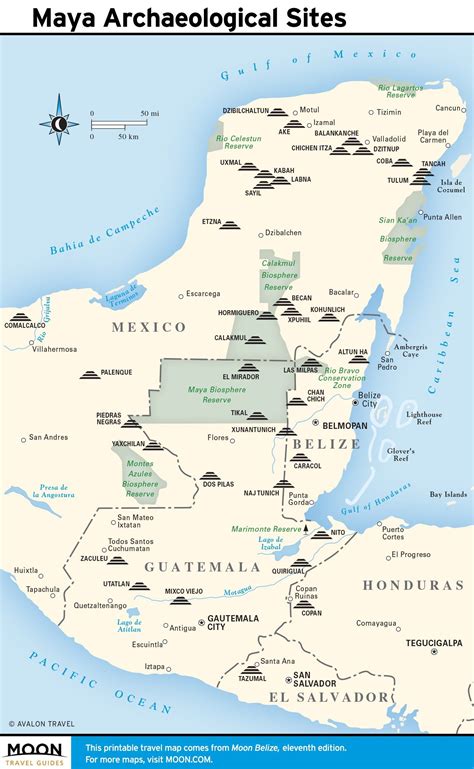 33 Belize Mayan Ruins Map Maps Database Source Images