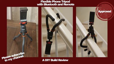 Flexible Phone Tripod with Remote and Bluetooth - YouTube