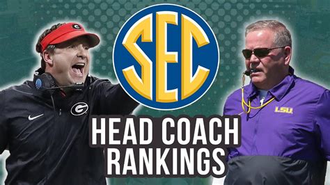 SEC Head Coach Rankings 2023 (College Football) - YouTube