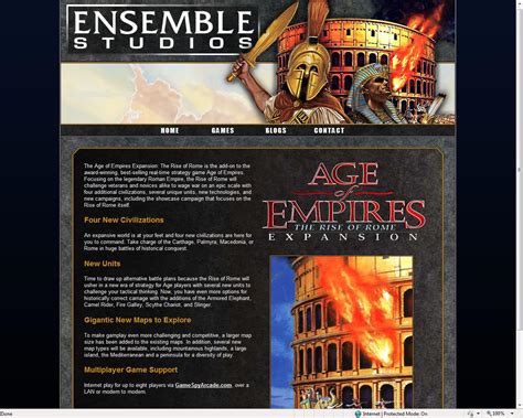 Ensemble Studios Website 29th Jan 2009 | Remember Ensemble Studios