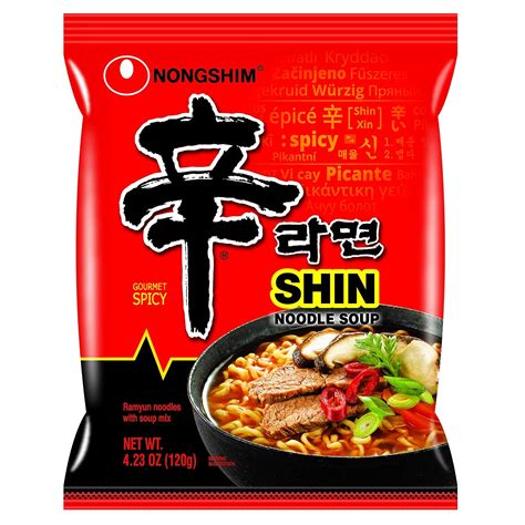 Amazon.com : NongShim Shin Ramyun Noodle Soup, Gourmet Spicy, 4.2 Ounce (16 Pack) : Grocery ...