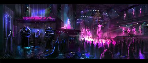 alien nightclub | Fantasy night club, Cyberpunk, Night club