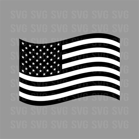 USA Flag Svg American Flag Svg Flag Waving Svg Black and - Etsy | Black and white flag, Usa flag ...