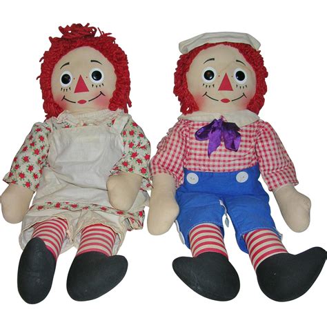 Raggedy Ann and Andy Dolls 20' Knickerbocker 1965 | Raggedy ann and ...