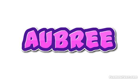 Aubree Logo | Free Name Design Tool from Flaming Text