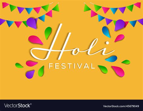 Gradient design for holi festival background Vector Image