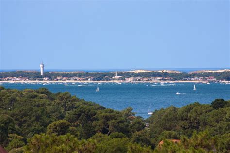 Arcachon Bay stock photo. Image of boat, peninsula, inlet - 43991696