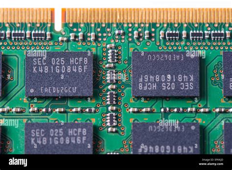 Closeup of a memory Ram chip module Stock Photo - Alamy