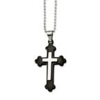Connections from Hallmark Stainless Steel Cross Pendant - Walmart.com