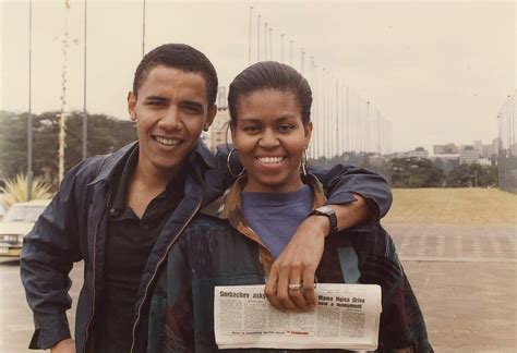 Nostalgia on Instagram: “Barack and Michelle Obama, shortly after their ...