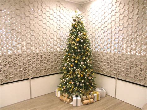 Mixed Metals Christmas Tree // Office Lobby Holiday Decor - Greenscape ...