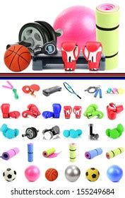 Sports Equipment Collage Stock Photo 155249684 | Shutterstock