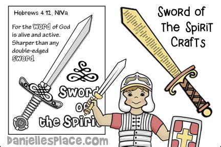 Armor of God Sword of the Spirit Bible Lesson - Printable Craft Patterns