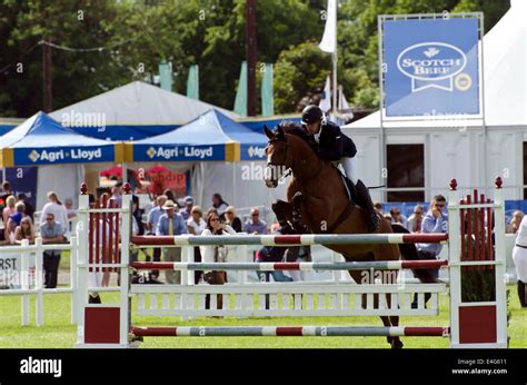 Showjumper competing at the Royal Highland Show at Ingliston, near ...