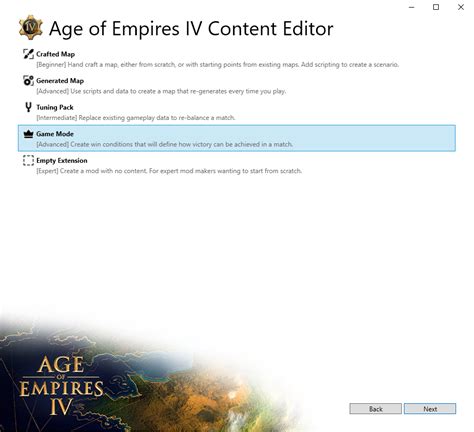 Creating a Game Mode – Age of Empires Support