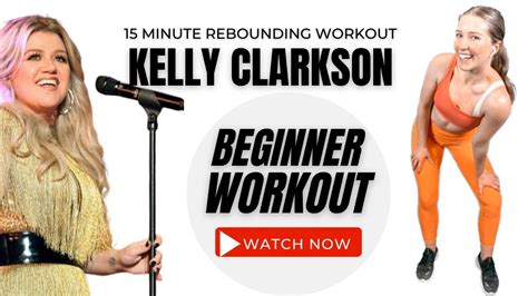 15 minute Beginner Rebounder Workout - Kelly Clarkson Dance Party Workout - YouTube