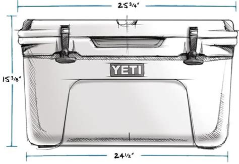 yeti-45-dimensions-drawing-diagram - The Cooler Box