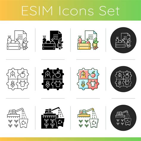 Agribusiness icons set 3414855 Vector Art at Vecteezy