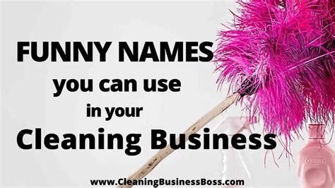 Funny Names You Can Use In Your Cleaning Business - Cleaning Business Boss