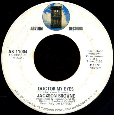 Jackson Browne - Doctor My Eyes (1972, Plastic Products, Vinyl) | Discogs