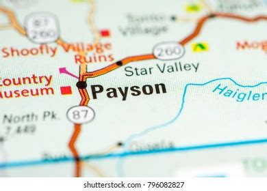 Payson Arizona Usa On Map Stock Photo (Edit Now) 796082827