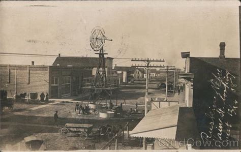 Main Street Looking West Ruskin, NE Postcard