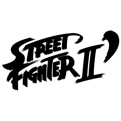 Street Fighter II Logo Black and White – Brands Logos