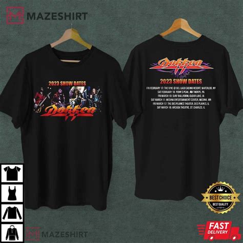 Dokken Band Show Dates Merch Dokken Tour 2023 T-Shirt - Mazeshirt