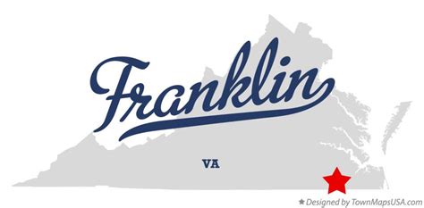 Map of Franklin, VA, Virginia