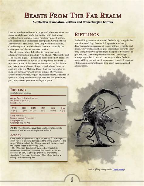 Beasts from the Far Realm - Imgur | Dungeons and dragons classes, Dungeons and dragons 5e ...