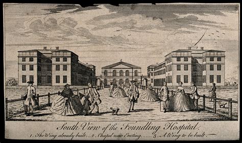 The Foundling Hospital, Holborn, London: the main buildings, with ...