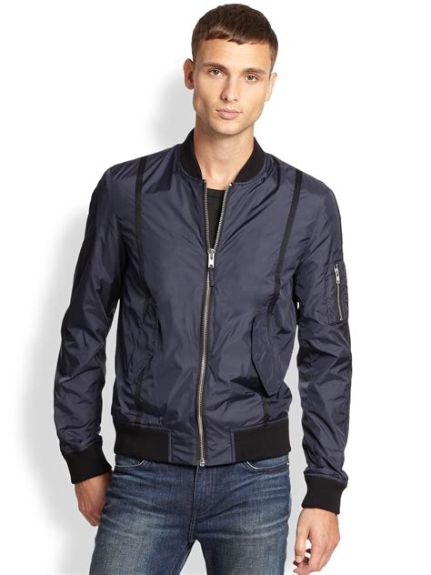 Lyst - Blk Dnm Nylon Bomber Jacket in Blue for Men