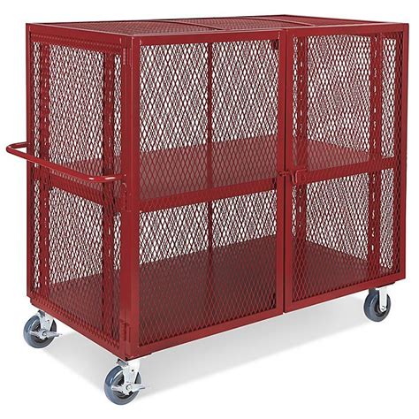 Welded Security Cart - 60 x 30 x 58" H-6129 | Mobile security, Locker ...