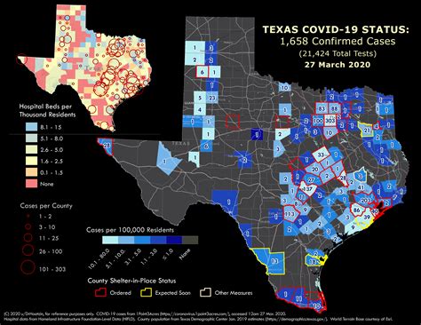 Texas COVID-19 Confirmed Cases - Friday, 27 March 2020 : r/texas