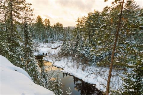 Winter Landscape of Algonquin Provincial Park Ontario Canada [1200x800 ...