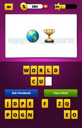 Guess The Emoji: Emojis Americas globe, Trophy Answer