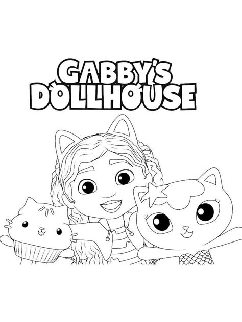 28+ Gabby Dollhouse Coloring Pages - MeliNurlina