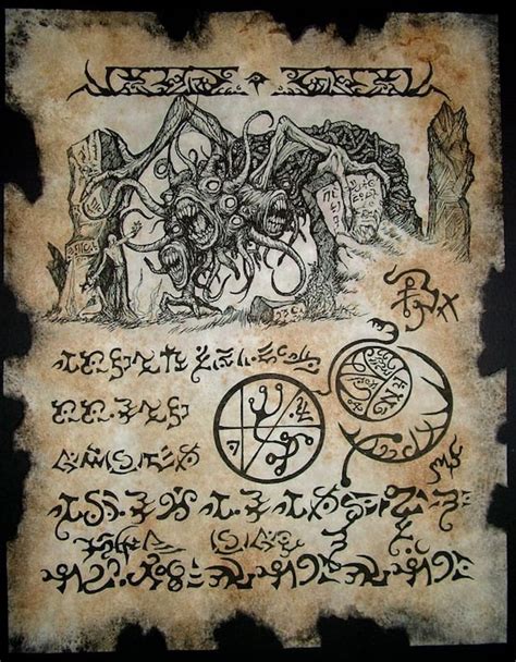 YOG SOTHOTH RITUAL cthulhu larp Necronomicon Fragment by zarono