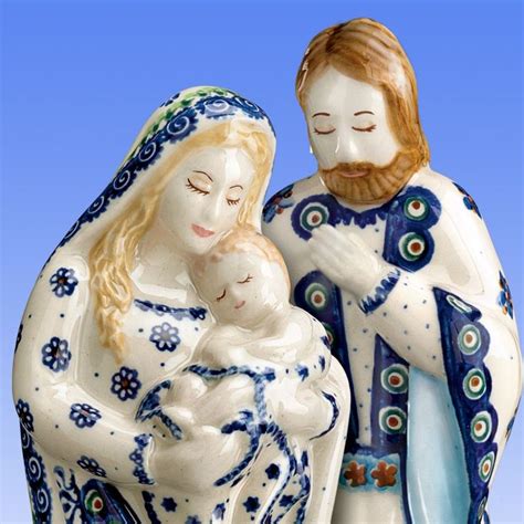 Polish Pottery Boleslawiec Nativity Set | Unique pottery, Polish ...