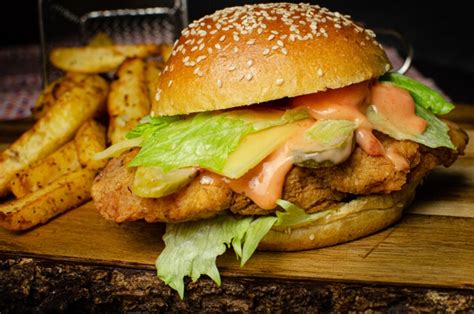 Spicy Chicken Burger - Takeaway style recipe by Flawless Food