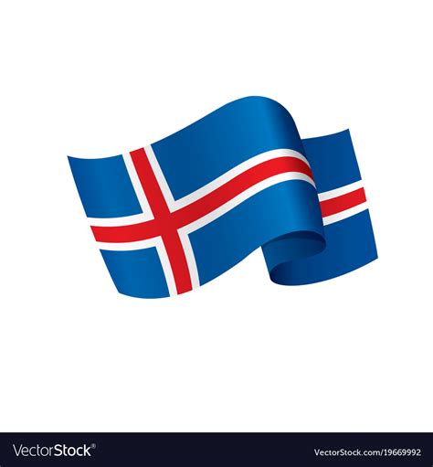 Iceland flag Royalty Free Vector Image - VectorStock