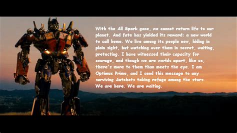 Transformers 2 Optimus Prime Quotes. QuotesGram