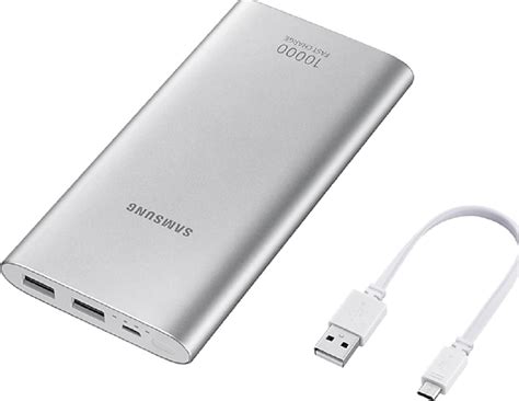 Samsung Advanced Fast Charge Power Bank, Battery Pack, 15W, 10000 mAh Capacity, 2-Port with Type ...