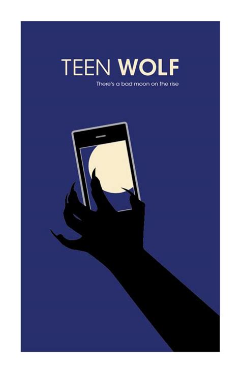 365 Projects: Teen Wolf Minimalist Movie Poster Day 16 Creatures