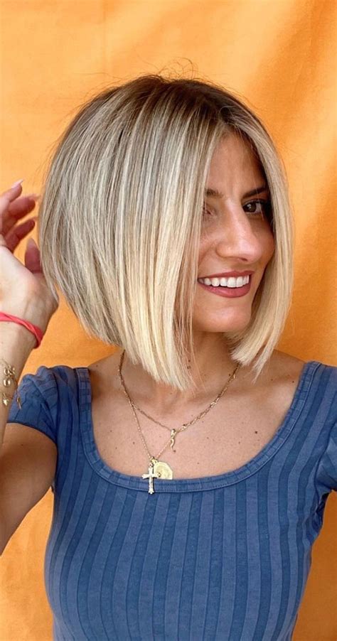 52 Best Bob Haircut Trends To Try in 2023 : Little Blondie Bob