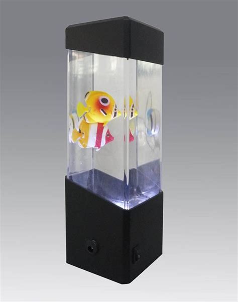 2020 Novelty Aquarium Night Light LED Volcano Night Lamp Fish Tank ...