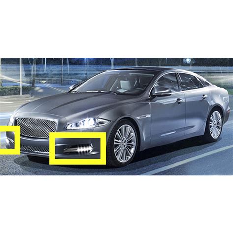 2PCS White Front Bumper LED Daytime Running Lights DRL for Jaguar XF 2009-2011